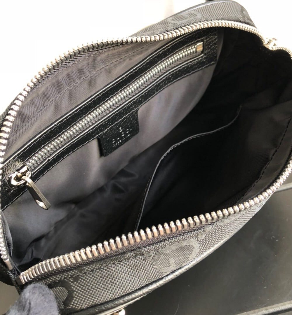 1:1 Replica Gucci Gucci Off The Grid Belt Bag Black GG ECONYL® For Men  9.5in/24cm GG 631341 H9HBN 1000