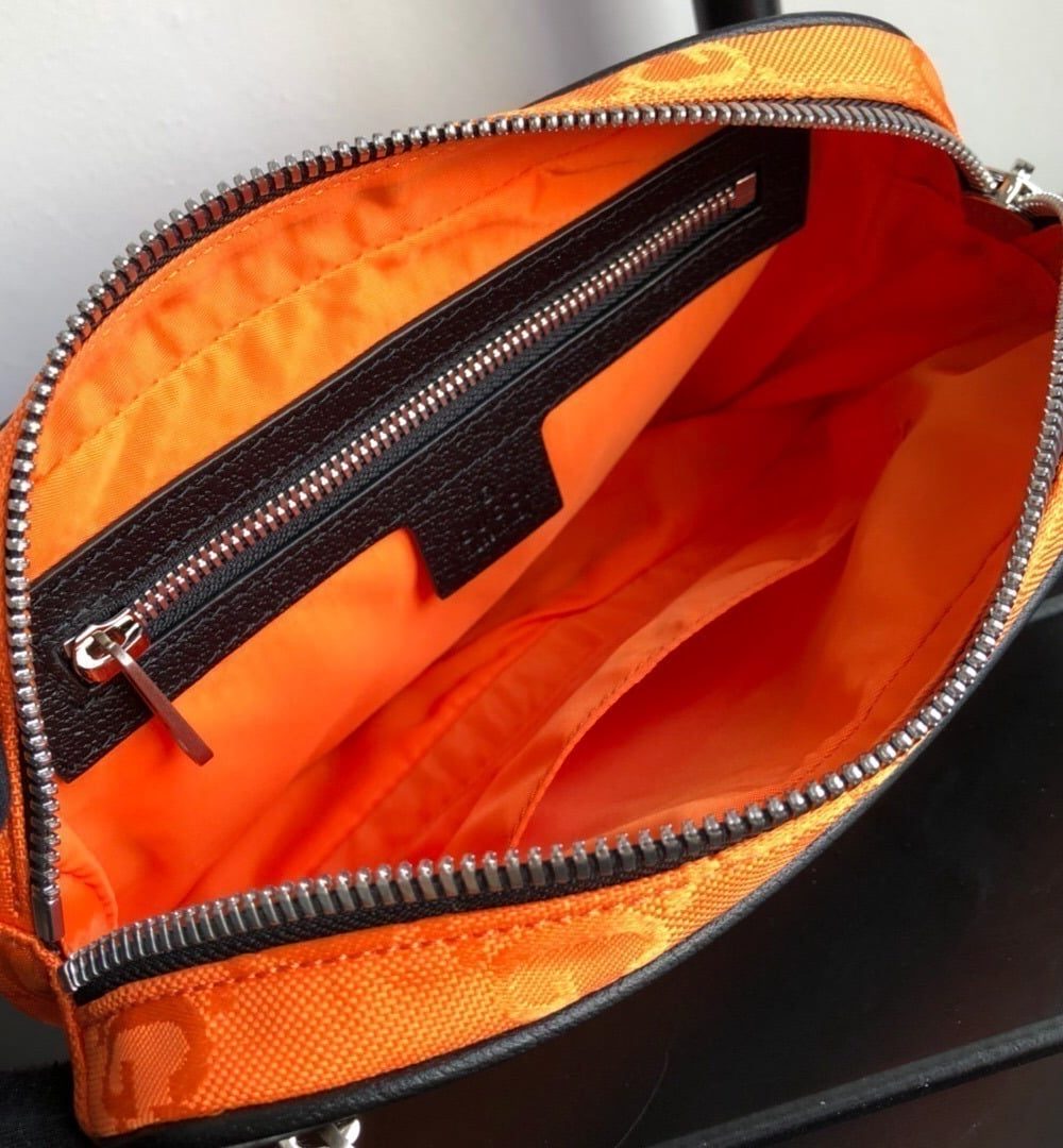 1:1 Replica Gucci Gucci Off The Grid Belt Bag Orange GG ECONYL® For Men  9.5in/24cm GG