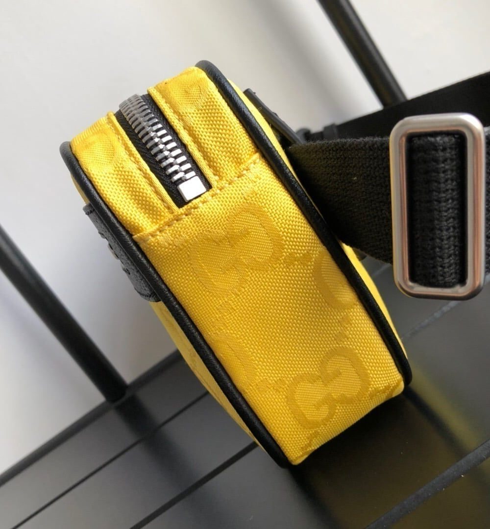 1:1 Replica Gucci Gucci Off The Grid Belt Bag Yellow GG ECONYL® For Men  9.5in/24cm GG