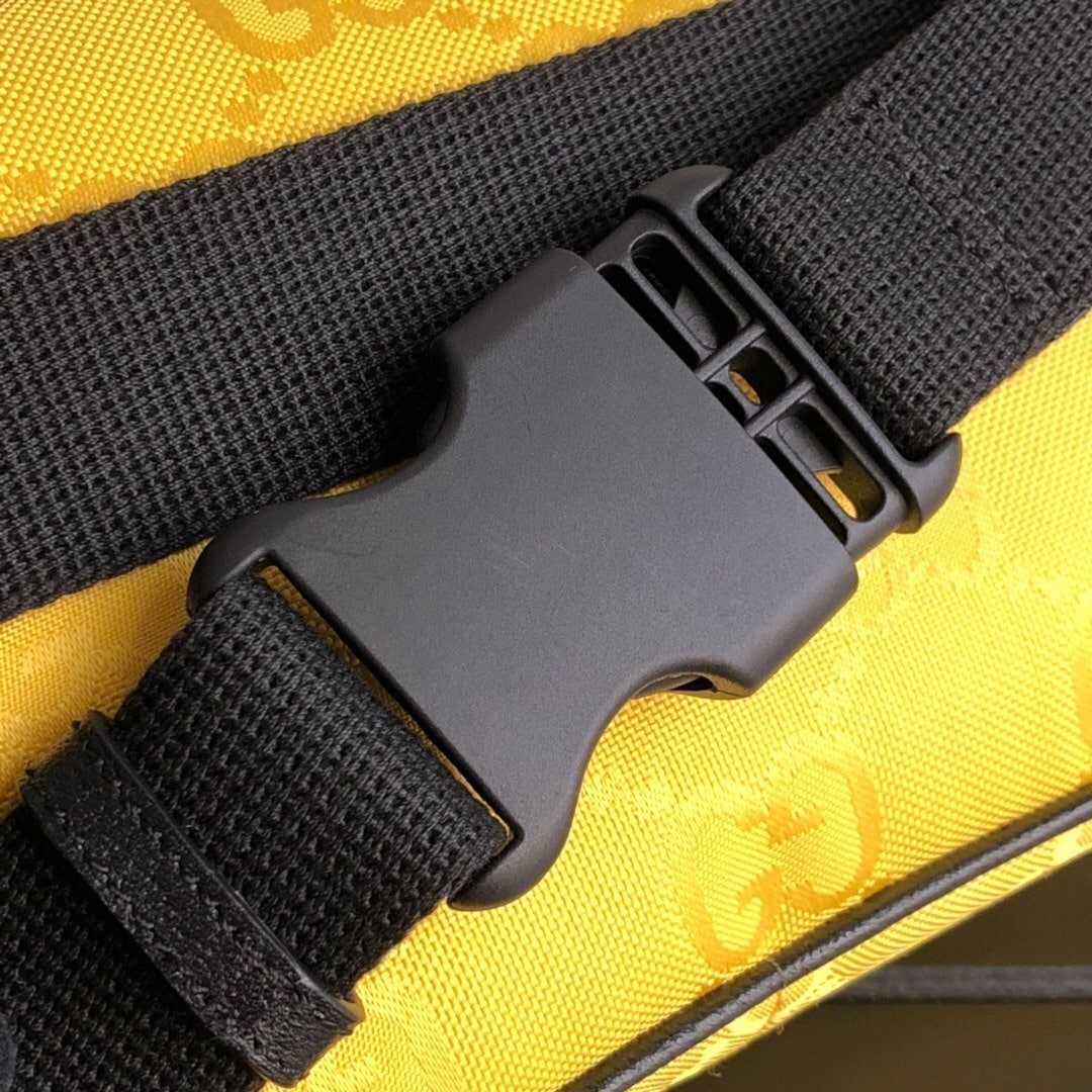 1:1 Replica Gucci Gucci Off The Grid Belt Bag Yellow GG ECONYL® For Men 9.5in/24cm GG - Image 7