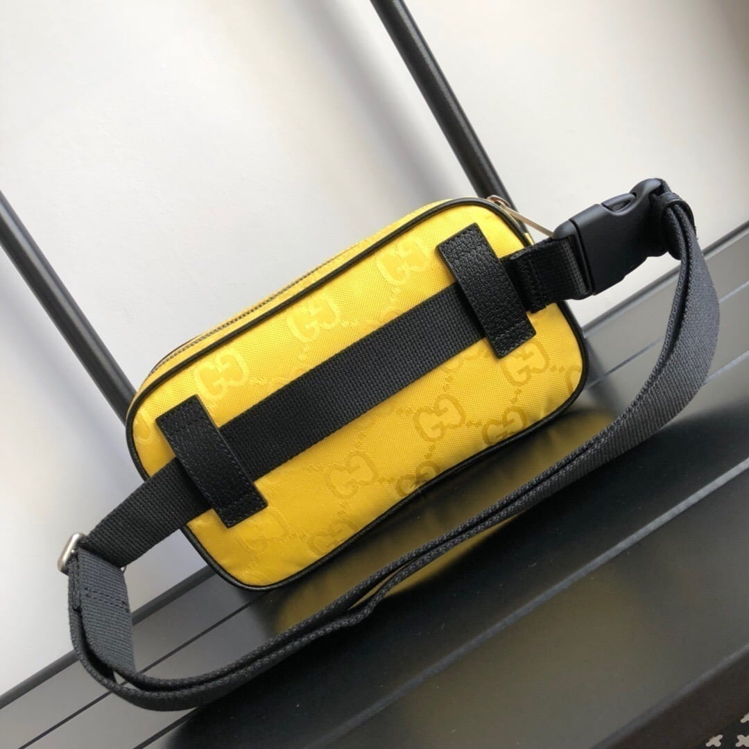 1:1 Replica Gucci Gucci Off The Grid Belt Bag Yellow GG ECONYL® For Men 9.5in/24cm GG - Image 6