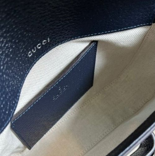 1:1 Replica Gucci Horsebit 1955 GG Mini Bag Beige And Blue Supreme Canvas For Women 8in/20cm 658574 96IWN 4076