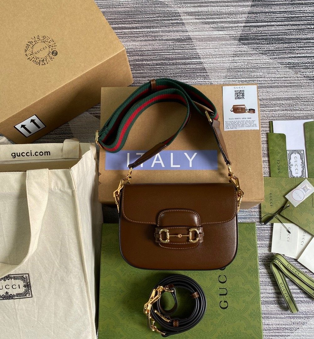 1:1 Replica Gucci Horsebit 1955 GG Mini Bag Red For Women, Women's Bags 8in/21cm GG