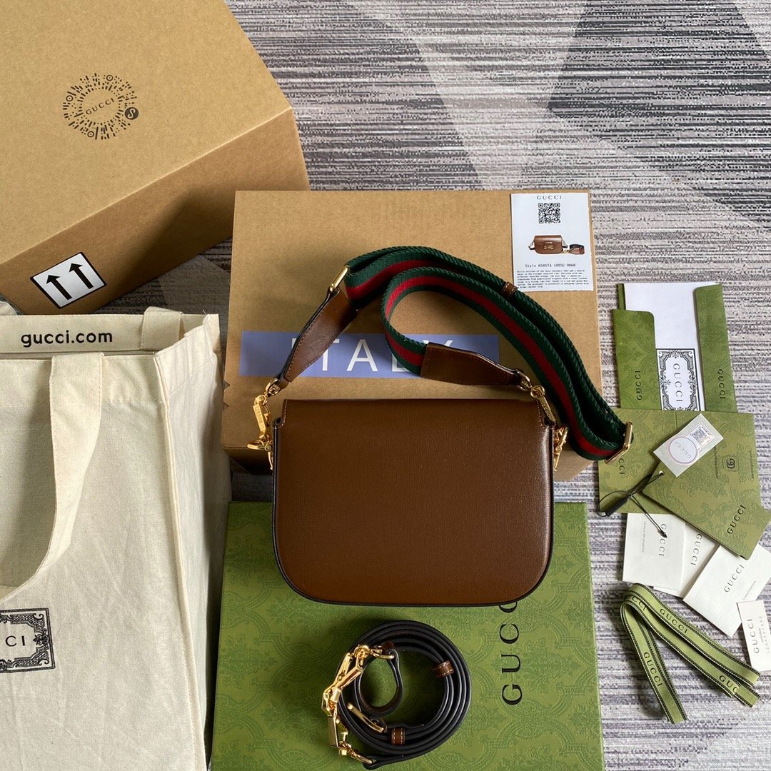 1:1 Replica Gucci Horsebit 1955 GG Mini Bag Red For Women, Women's Bags 8in/21cm GG - Image 8