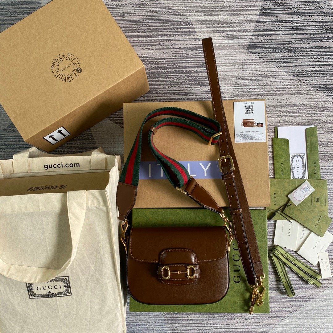 1:1 Replica Gucci Horsebit 1955 GG Mini Bag Red For Women, Women's Bags 8in/21cm GG