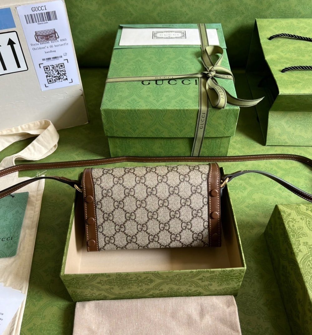 1:1 Replica Gucci Horsebit 1955 Mini Bag Beige For Women, Women's Bags 7.1in/18cm GG ‎‎‎699296 92TCG 8563