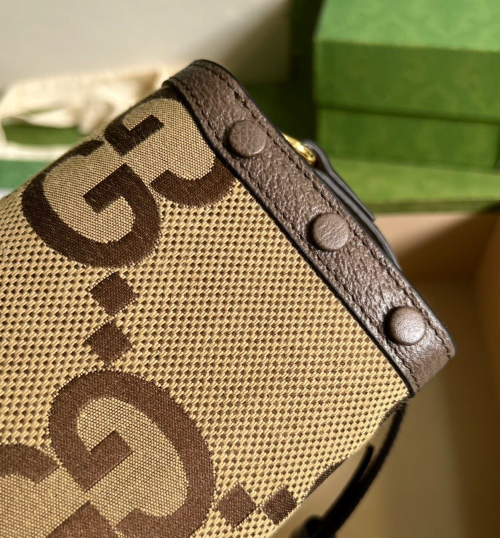 1:1 Replica Gucci Horsebit 1955 Mini Bag Brown For Women, Women's Bags 7.1in/18cm GG ‎‎