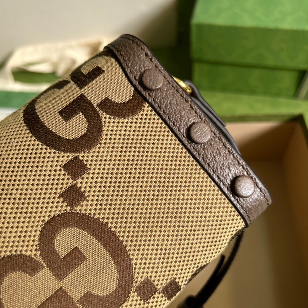 1:1 Replica Gucci Horsebit 1955 Mini Bag Brown For Women, Women's Bags 7.1in/18cm GG - Image 2