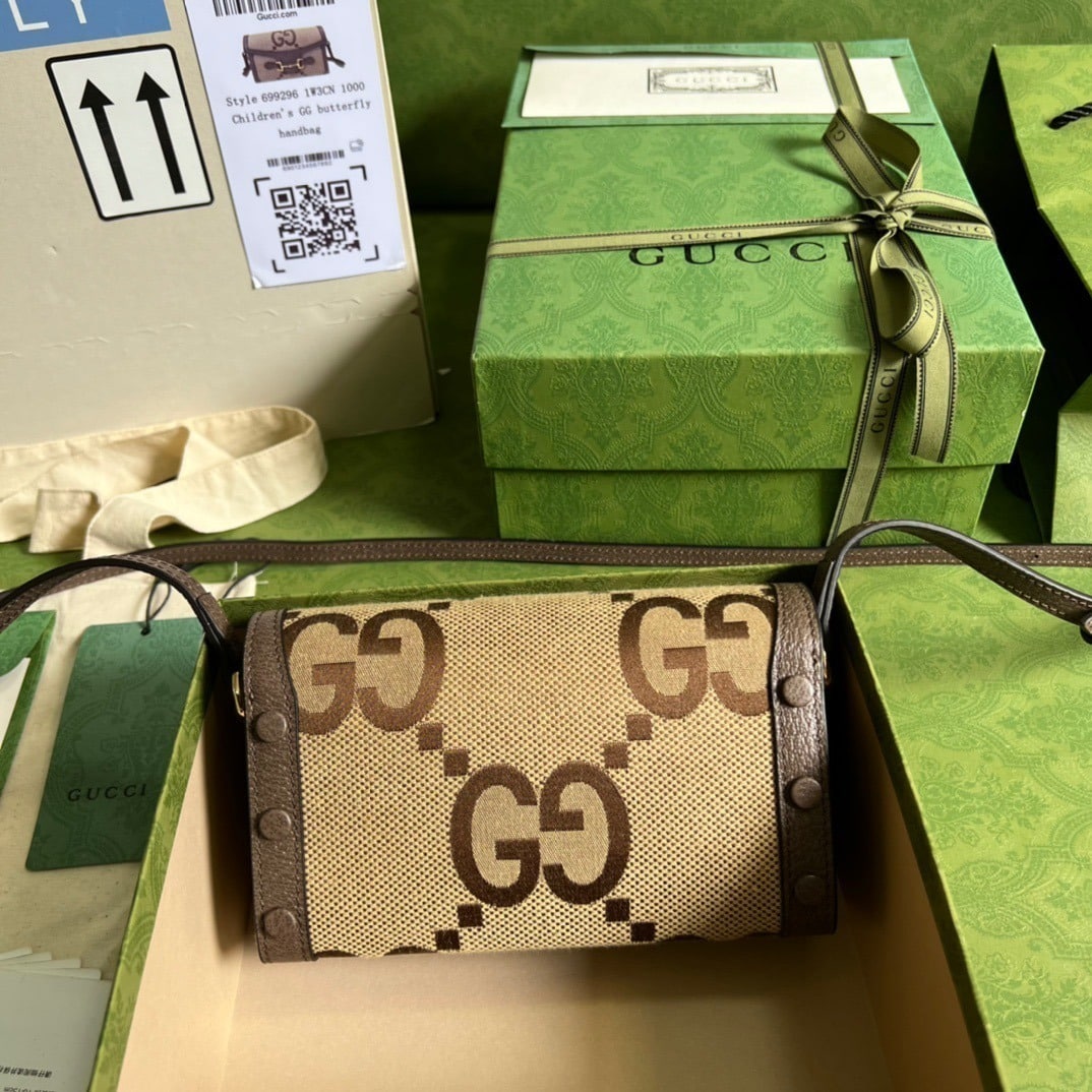 1:1 Replica Gucci Horsebit 1955 Mini Bag Brown For Women, Women's Bags 7.1in/18cm GG - Image 5