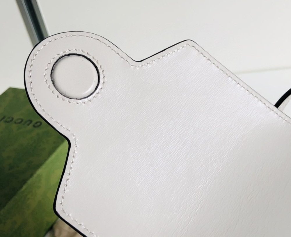1:1 Replica Gucci Horsebit 1955 Mini Bag For Women White 6.7in/17cm ‎625615