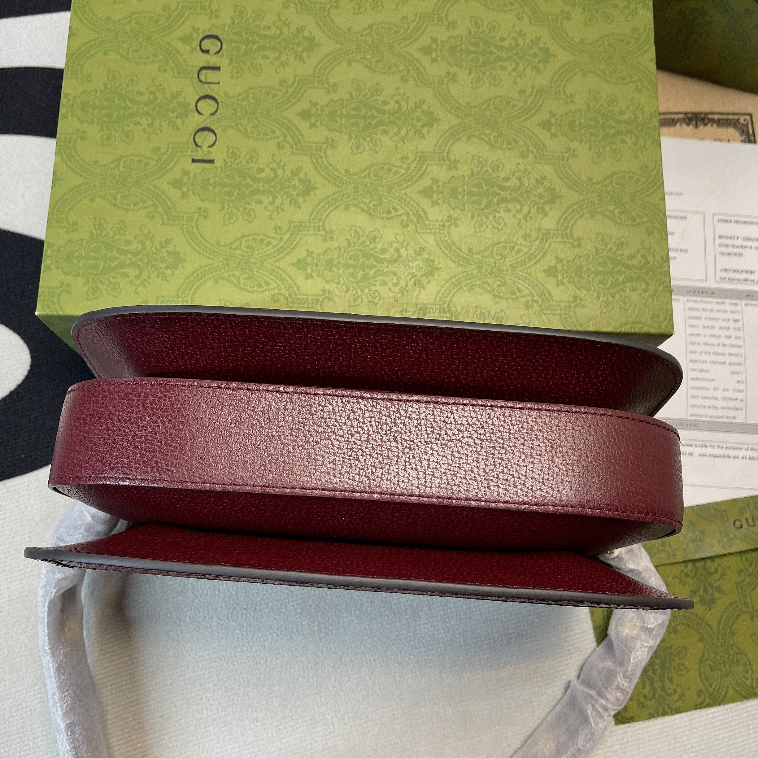 1:1 Replica Gucci Horsebit 1955 Shoulder Bag Beige And Ivory For Women, Women's Bags 9.8in/25cm GG - Image 2