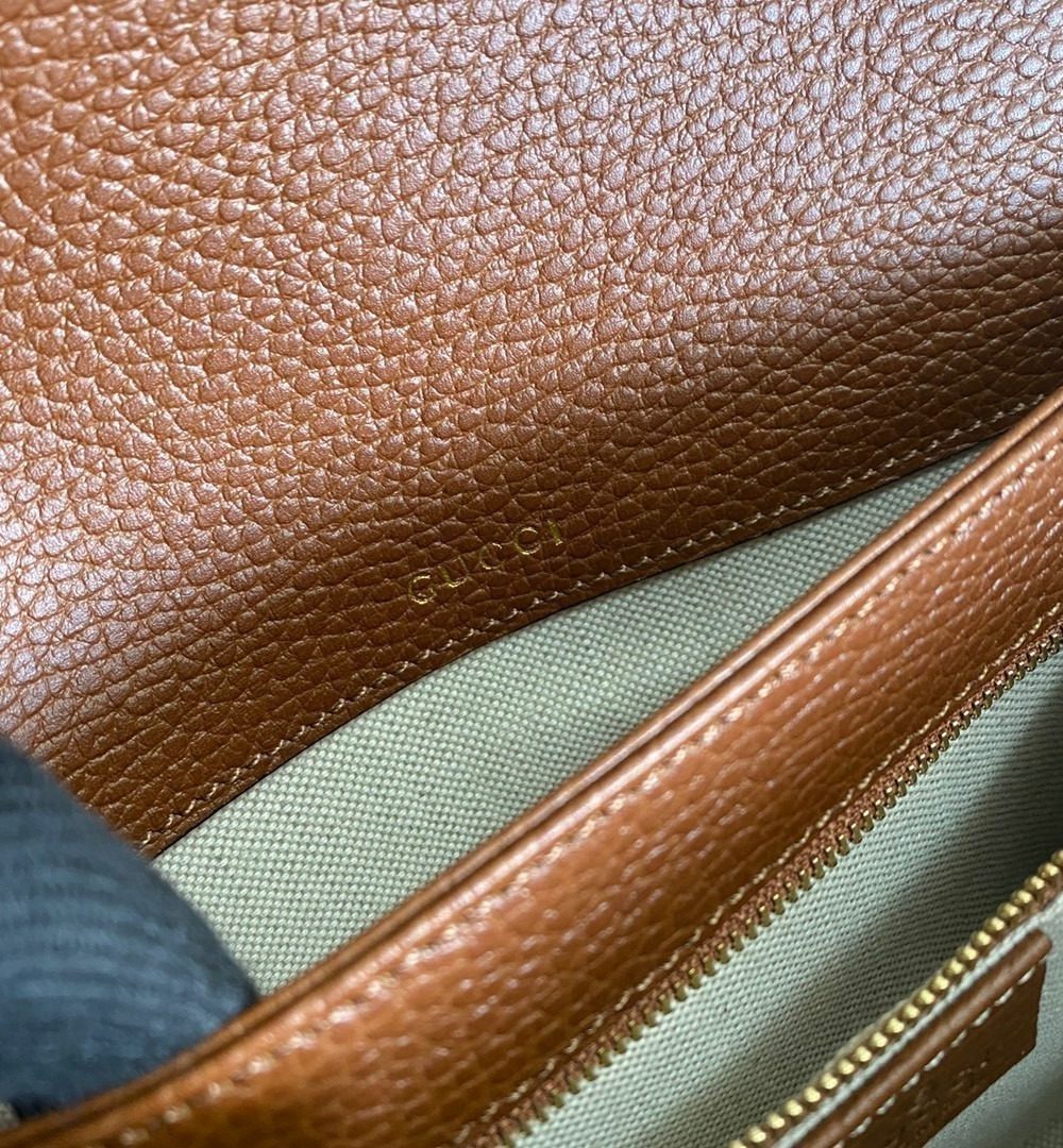 1:1 Replica Gucci Horsebit 1955 Shoulder Bag Blue And Ivory For Women, Women's Bags 9.8in/25cm GG