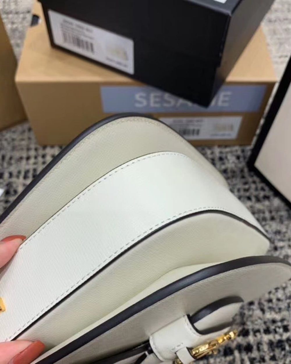 1:1 Replica Gucci Horsebit 1955 Shoulder Bag White For Women 9.8in/25cm GG ‎602204 1DB0G 9022