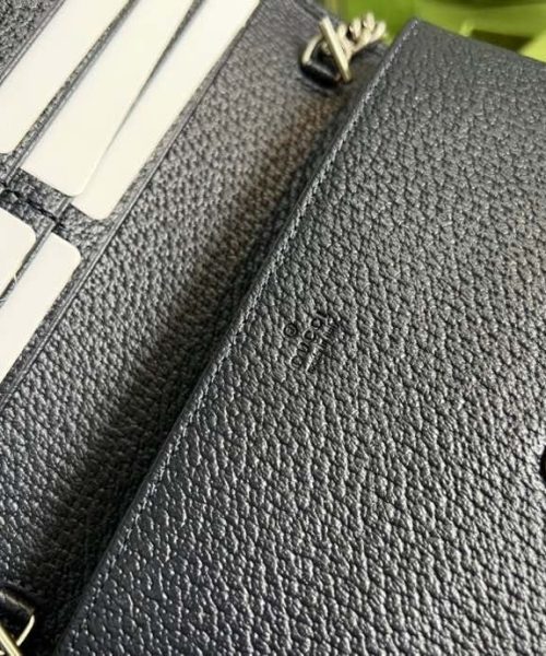 1:1 Replica Gucci Horsebit 1955 Wallet With Chain Beige And Blue For Women 7.5in/19cm GG