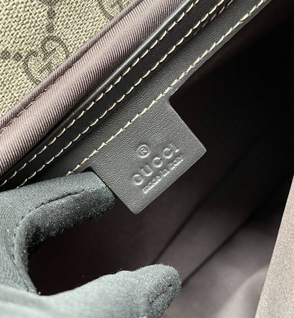 1:1 Replica Gucci Imprime Medium Messenger Bag Brown For Women, Women's Bags 12in/30.5cm GG