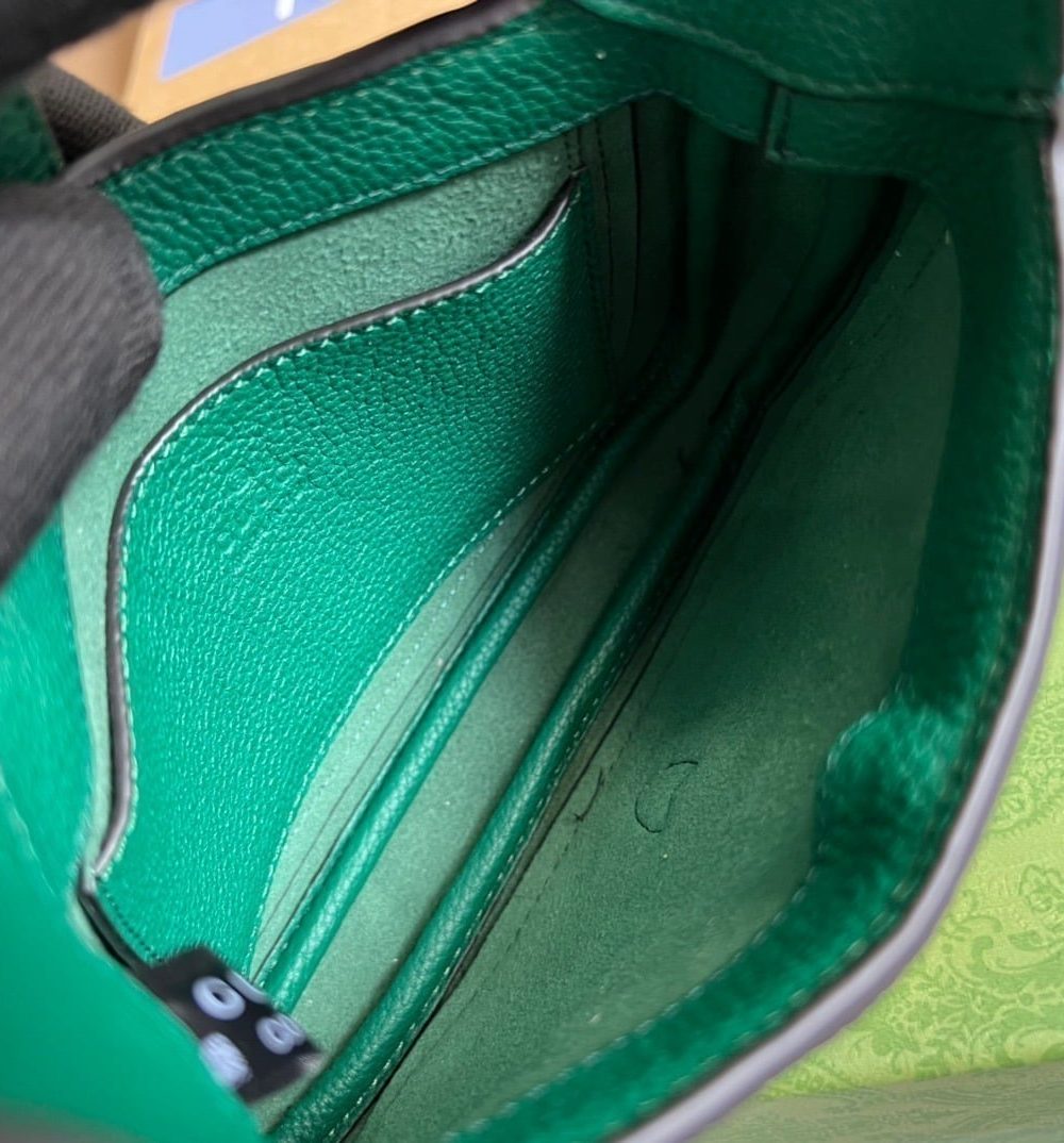 1:1 Replica Gucci Jackie 1961 Mini Shoulder Bag Green For Women, Women's Bags 7.5in/19cm GG