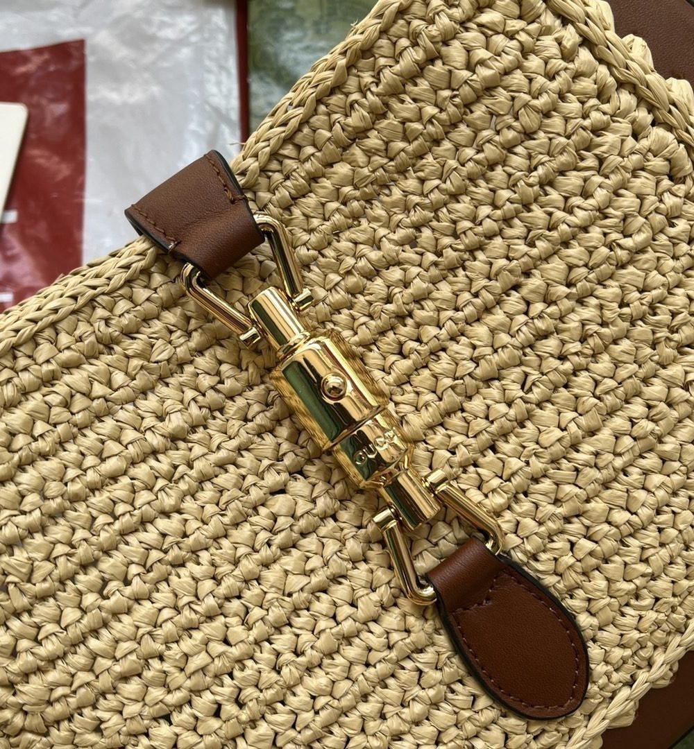 1:1 Replica Gucci Jackie 1961 Small Bag Beige And Brown For Women, Women's Bags 10.8in/27.5cm GG‎ ‎‎