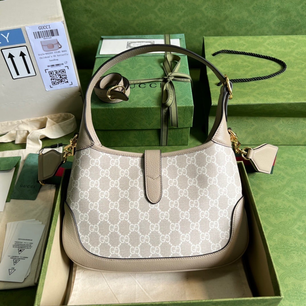 1:1 Replica Gucci Jackie 1961 Small GG Shoulder Bag Beige For Women, Women's Bags 11in/28cm GG 678843 UULAG 9682 - Image 3