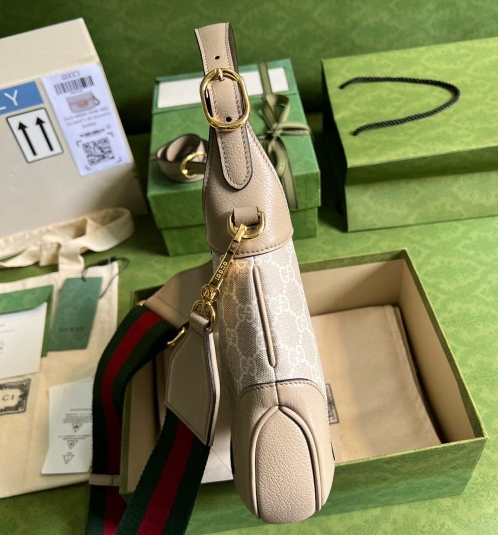 1:1 Replica Gucci Jackie 1961 Small GG Shoulder Bag Beige For Women, Women's Bags 11in/28cm GG ‎678843 UULAG 9682