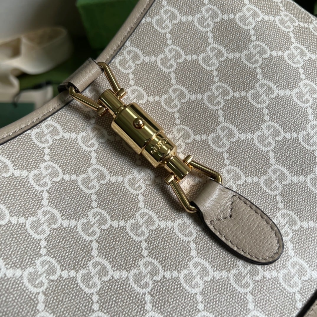 1:1 Replica Gucci Jackie 1961 Small GG Shoulder Bag Beige For Women, Women's Bags 11in/28cm GG 678843 UULAG 9682 - Image 7