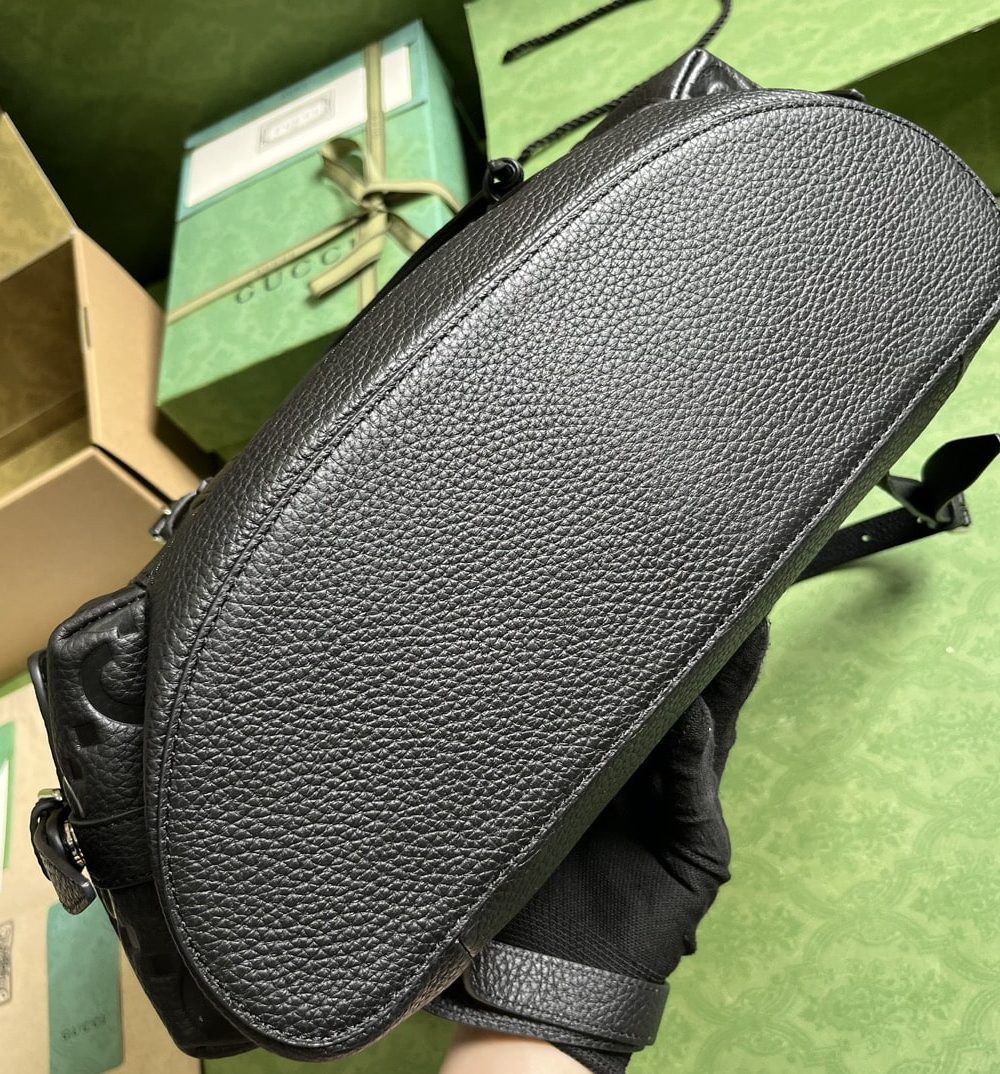 1:1 Replica Gucci Jumbo Gg Backpack Green Khaki/Black For Women 38.5cm / 15.1in 625770 AABZF 3341