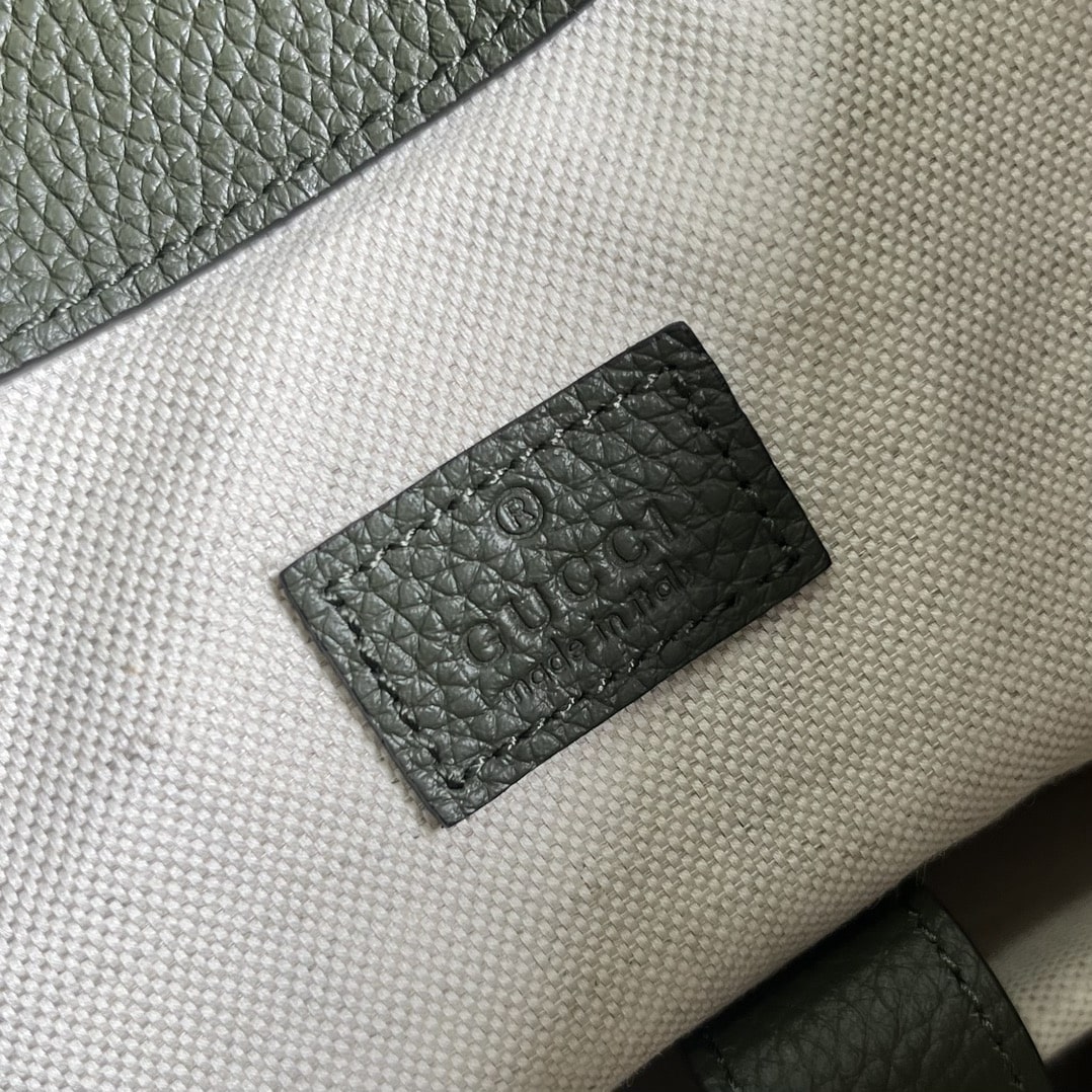 1:1 Replica Gucci Jumbo Gg Backpack Green Khaki/Black For Women 38.5cm / 15.1in 625770 AABZF 3341 - Image 6