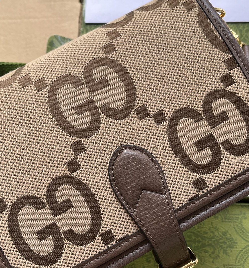 1:1 Replica Gucci Jumbo GG Canvas Shoulder Bag Beige And Multicolor For Women, Women's Bags 7.8in/20cm GG‎ ‎‎‎699438 UKMDG 2570