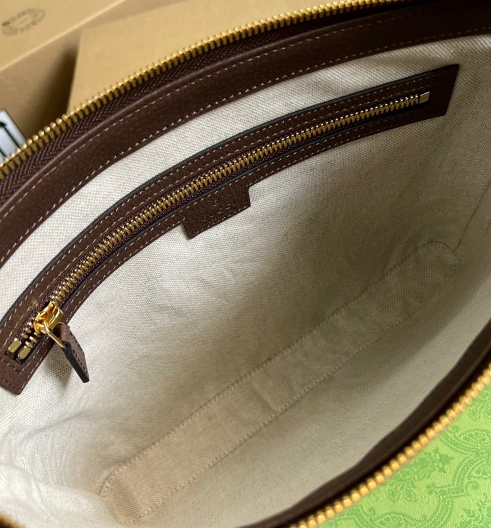 1:1 Replica Gucci Jumbo GG Messenger Bag Camel And Ebony Jumbo GG Canvas For Women  9.6in/24.5cm GG 703468 92THF 1000