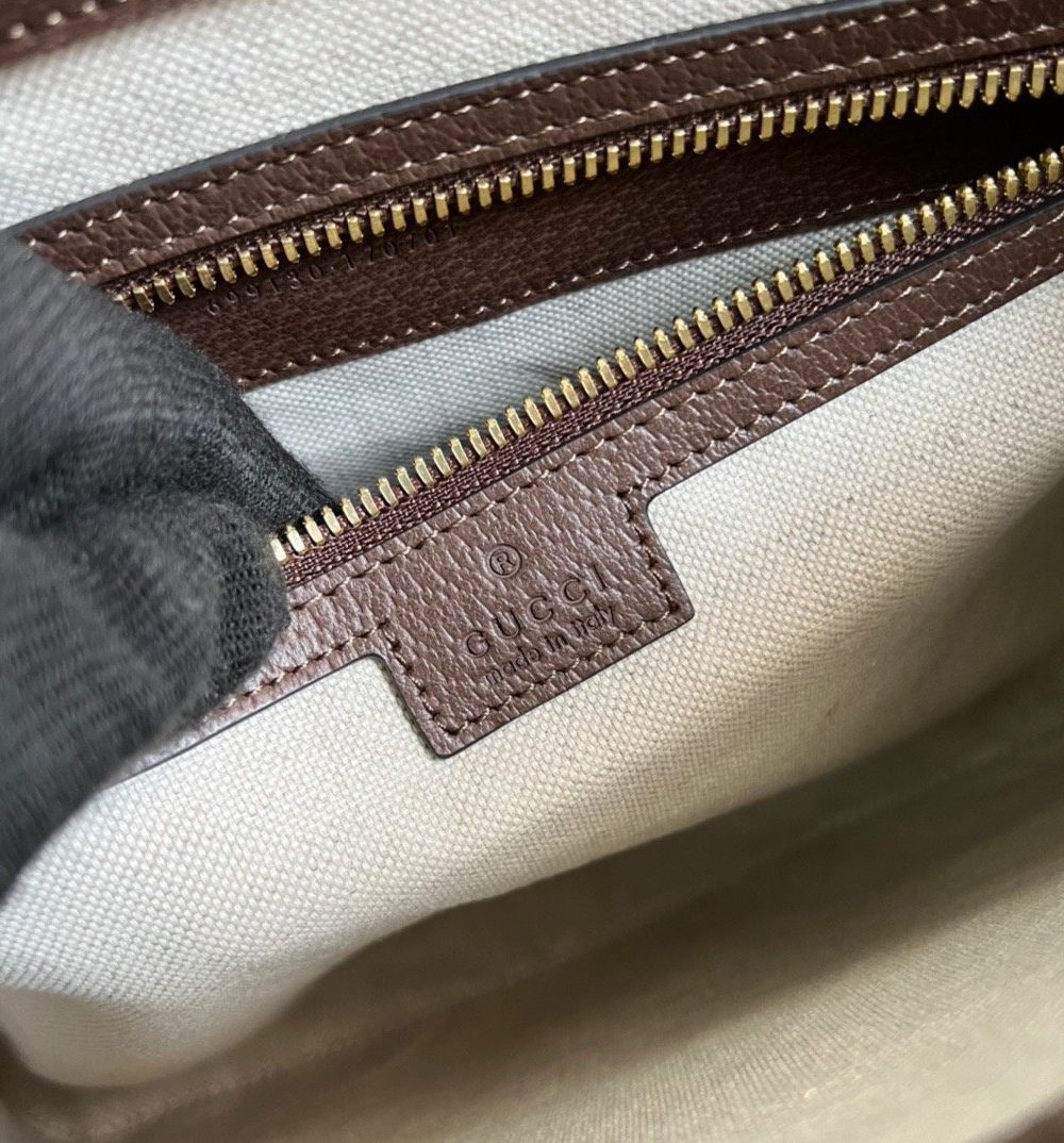 1:1 Replica Gucci Jumbo GG Messenger Bag Camel And Ebony Jumbo GG Canvas For Women  9.6in/24.5cm GG 703468 92THF 1000