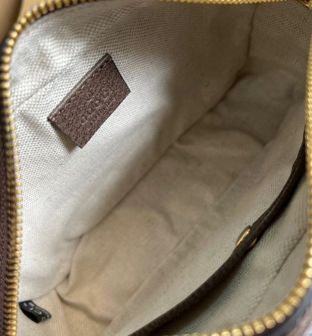 1:1 Replica Gucci Jumbo GG Mini Bag Camel And Ebony Jumbo GG Canvas For Women  8.9in/22.5cm GG 696075 UKMDG 2570