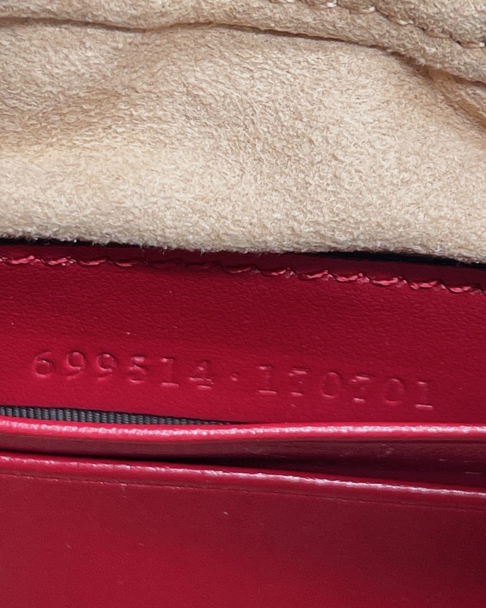 1:1 Replica Gucci Marmont Half Moon Shaped Mini Bag Red For Women, Women's Bags 8.5in/22cm GG