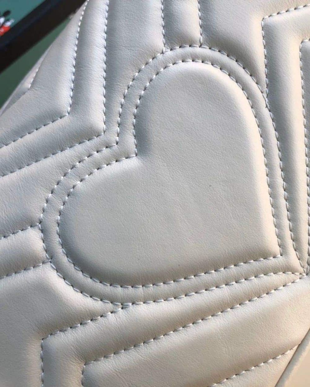 1:1 Replica Gucci Marmont Matelassé Mini Bag  White  For Women 8.5in/22cm GG 446744 DTDIT 9022