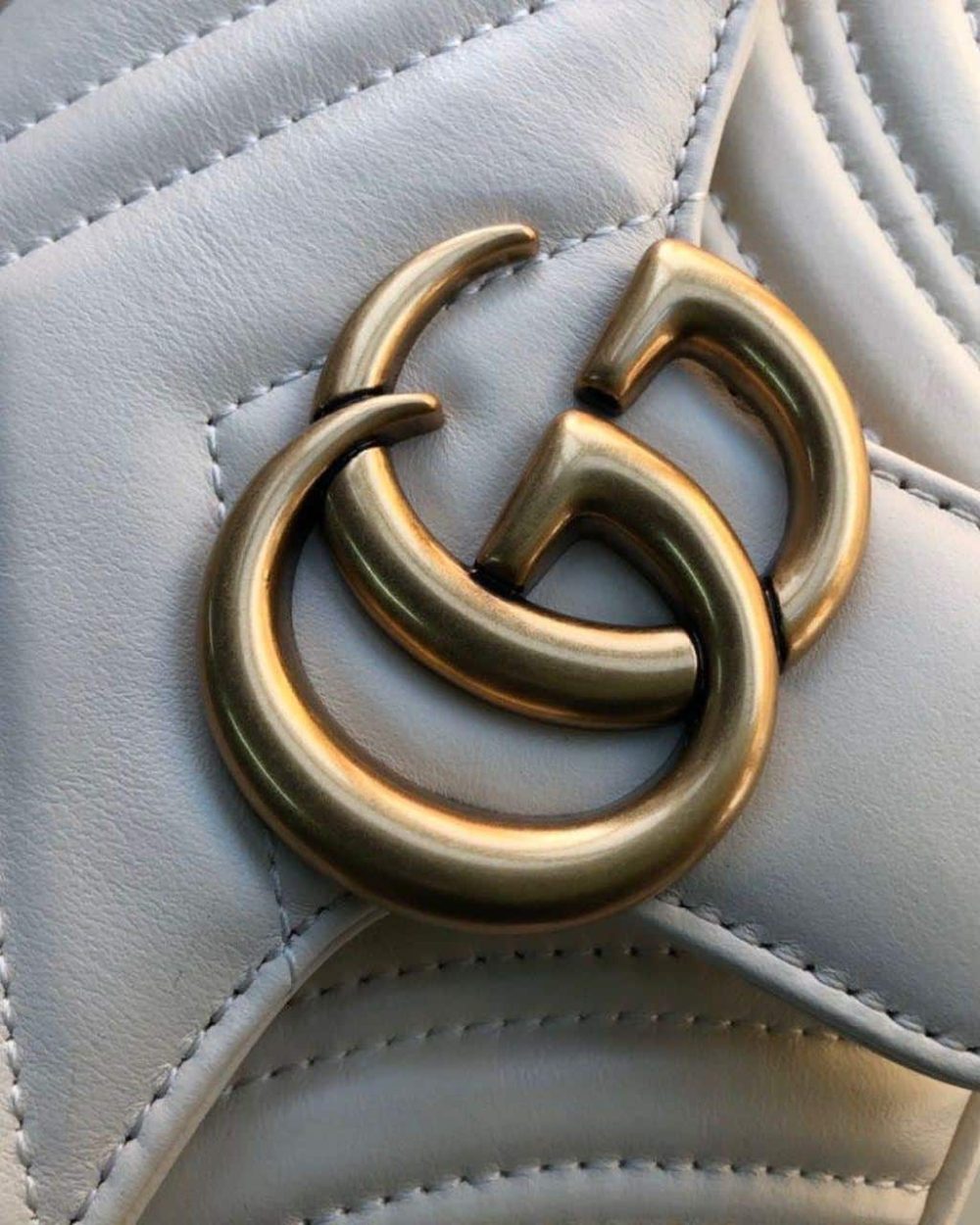 1:1 Replica Gucci Marmont Matelassé Mini Bag  White  For Women 8.5in/22cm GG 446744 DTDIT 9022