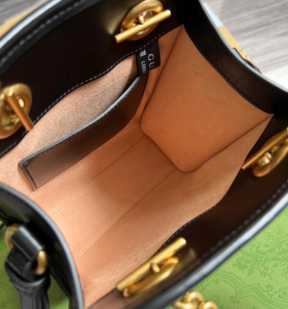 1:1 Replica Gucci Marmont Matelasse Mini Bag Black For Women, Women's Bags 7.5in/19cm GG ‎696123 DTDHT 1000