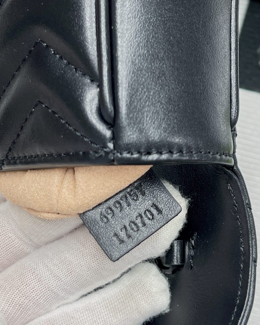 1:1 Replica Gucci Marmont Super Mini Bag Black For Women, Women's Bags 6.2in/17cm GG