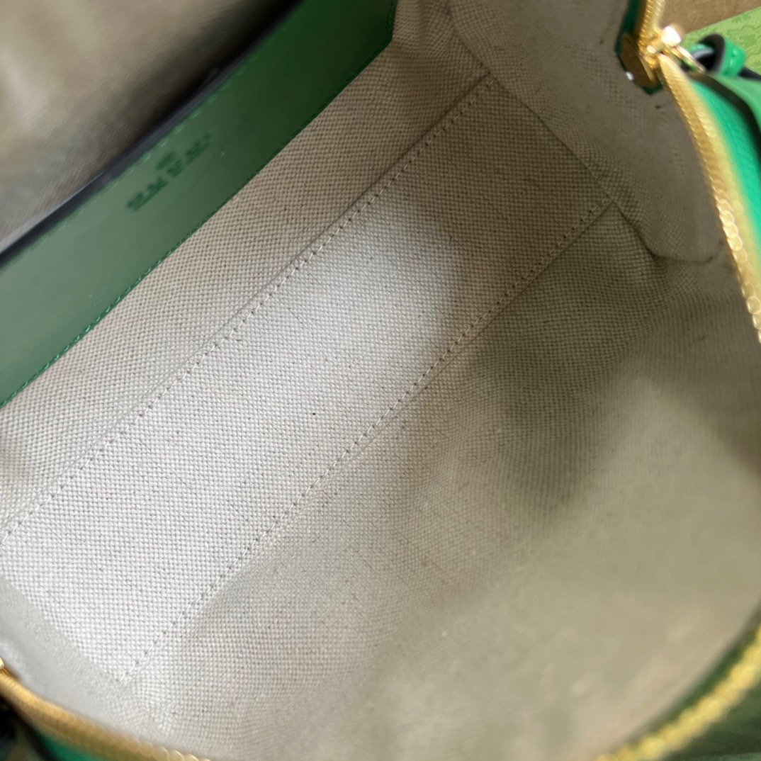 1:1 Replica Gucci Matelasse Top Handle Bag Green For Women, Women's Bags 7.5in/19cm GG 702251 UM8HG 3389 - Image 5