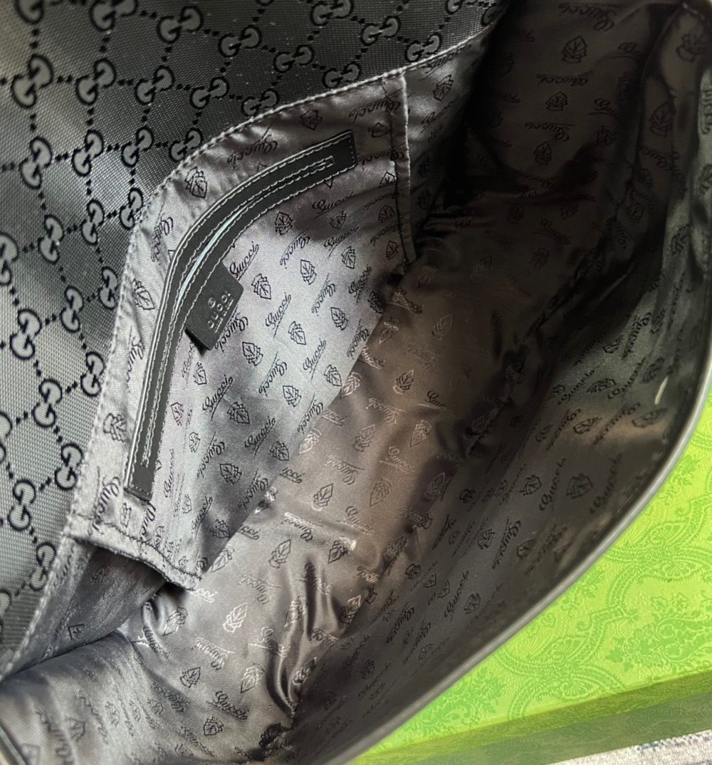 1:1 Replica Gucci Messenger Bag Shoulder Bag Black GG Supreme Canvas For Women,Men 12.9in/33cm GG 2101214059377