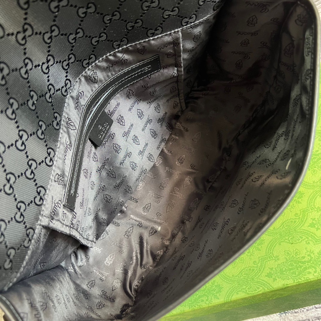 1:1 Replica Gucci Messenger Bag Shoulder Bag Black GG Supreme Canvas For Women,Men 12.9in/33cm GG 2101214059377 - Image 2