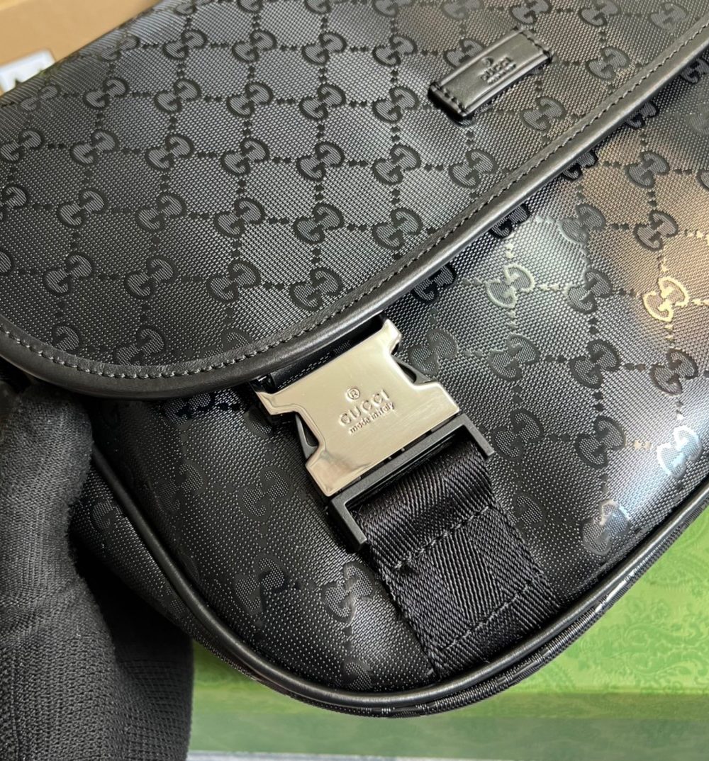 1:1 Replica Gucci Messenger Bag Shoulder Bag Black GG Supreme Canvas For Women,Men 12.9in/33cm GG 2101214059377