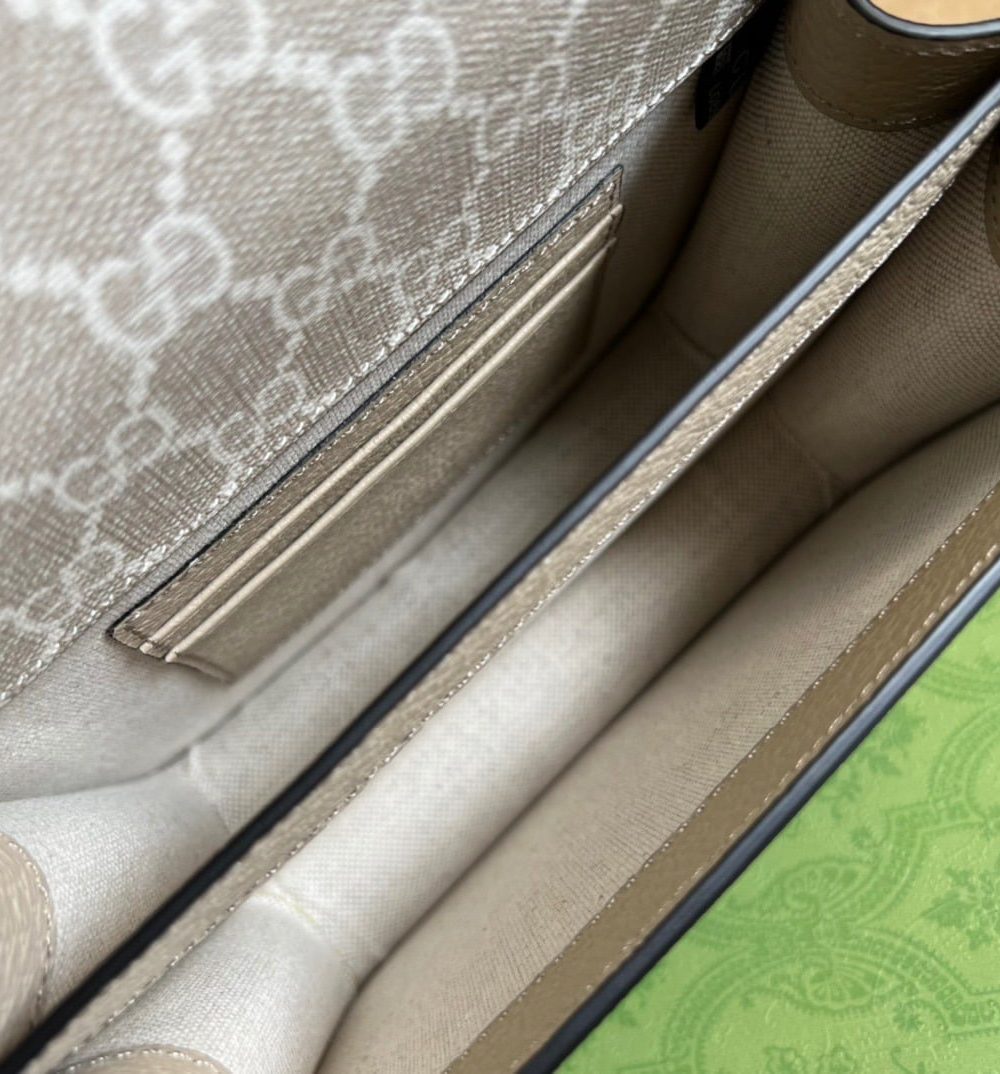 1:1 Replica Gucci Mini Shoulder Bag With Interlocking G Beige For Women, Women's Bags 7.9in/20cm GG ‎671620 UULBT 9683
