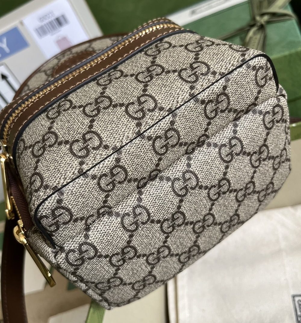 1:1 Replica Gucci Multi-Function Bag Brown For Women 19cm / 7.5in