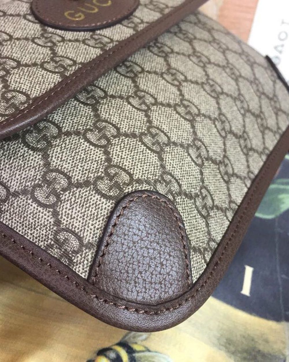 1:1 Replica Gucci Neo Vintage GG Supreme Belt Bag Beige/ebony GG Supreme Canvas With Brown For Women 9.4in/24cm GG 493930 9C2VT 8745