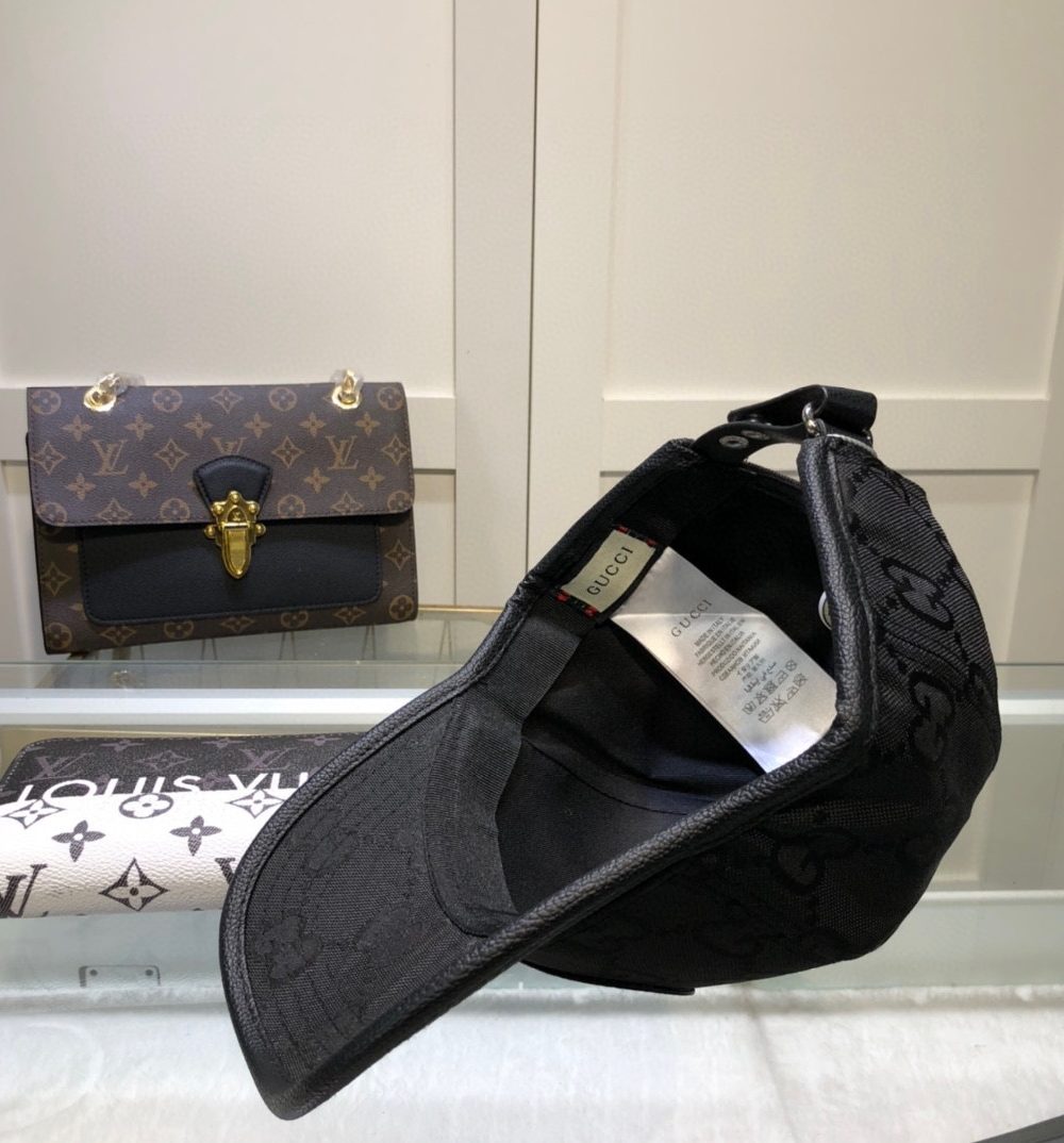 Gucci Off The Grid Baseball Hat Black GG Hat