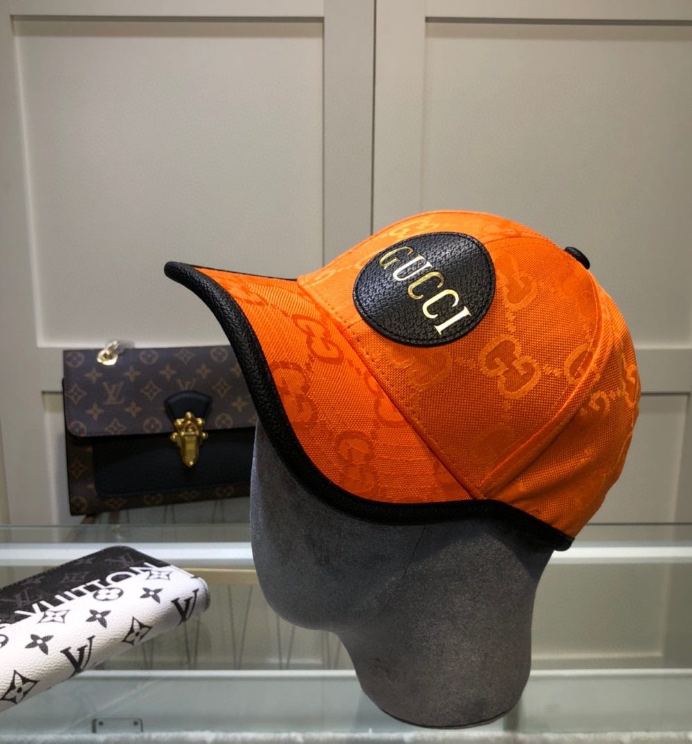 Gucci Off The Grid Baseball Hat Orange GG Hat