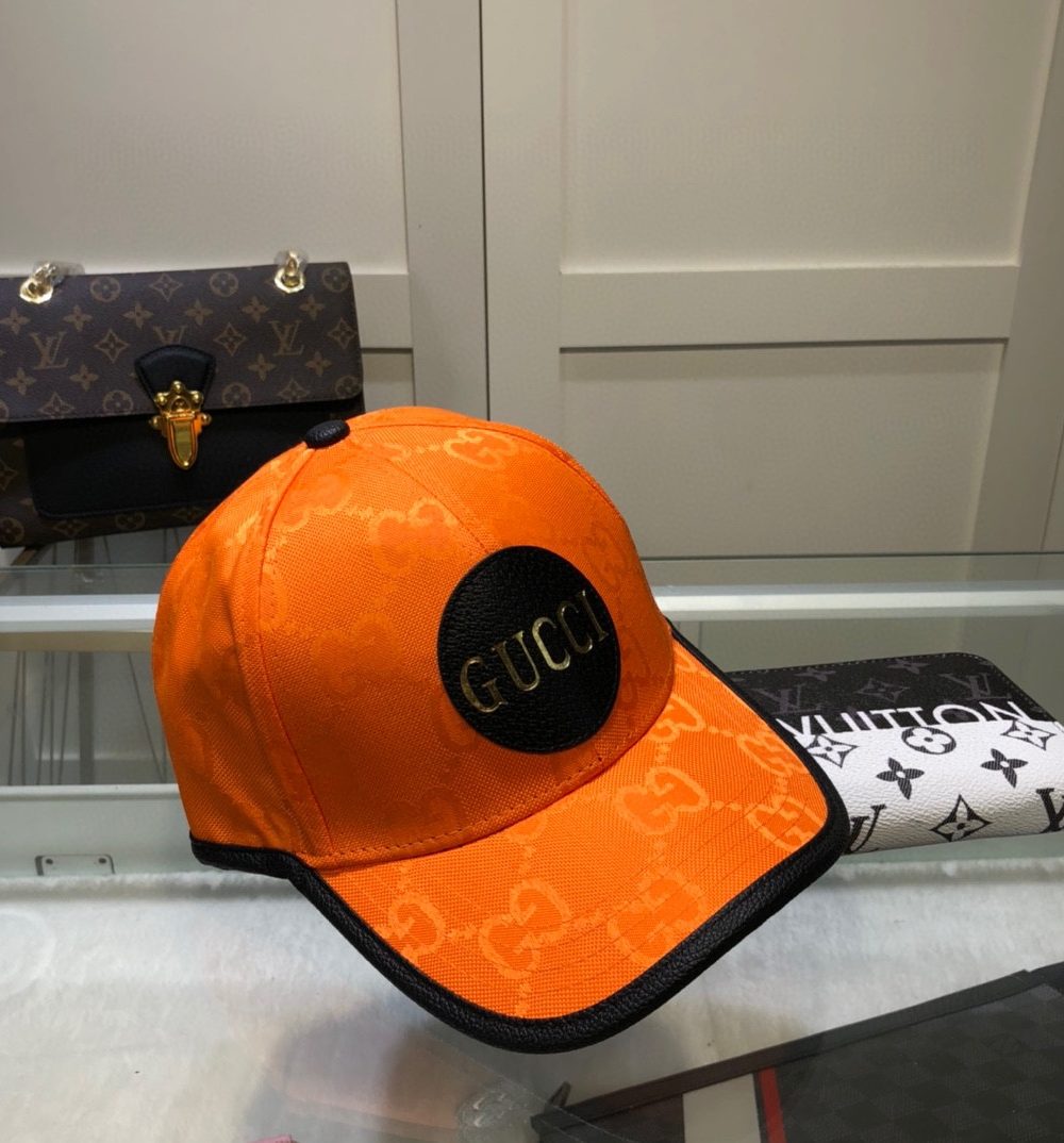 Gucci Off The Grid Baseball Hat Orange GG Hat