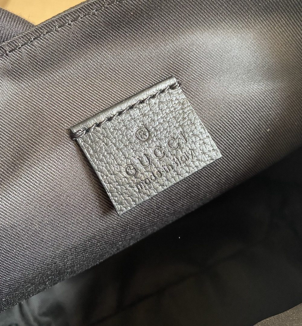 1:1 Replica Gucci Off The Grid Messenger Bag Black GG ECONYL® For Men  7.3in/18.5cm GG 643858 H9HKN