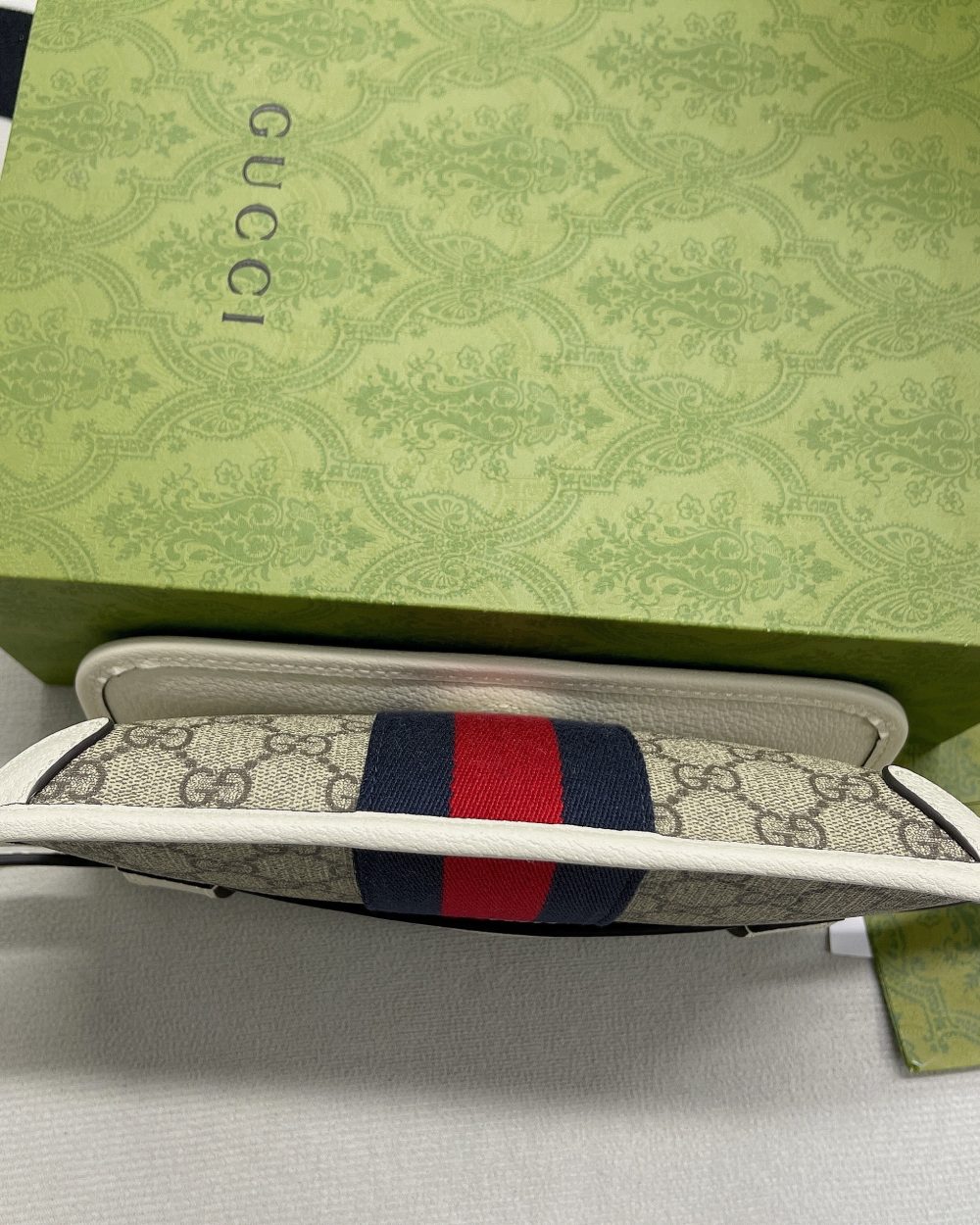 1:1 Replica Gucci Ophidia Belt Bag Beige And Ebony GG Supreme Canvas, A Material With Low Environmental Impact For Men  8.7in/22cm GG 674081 96IWT 9794