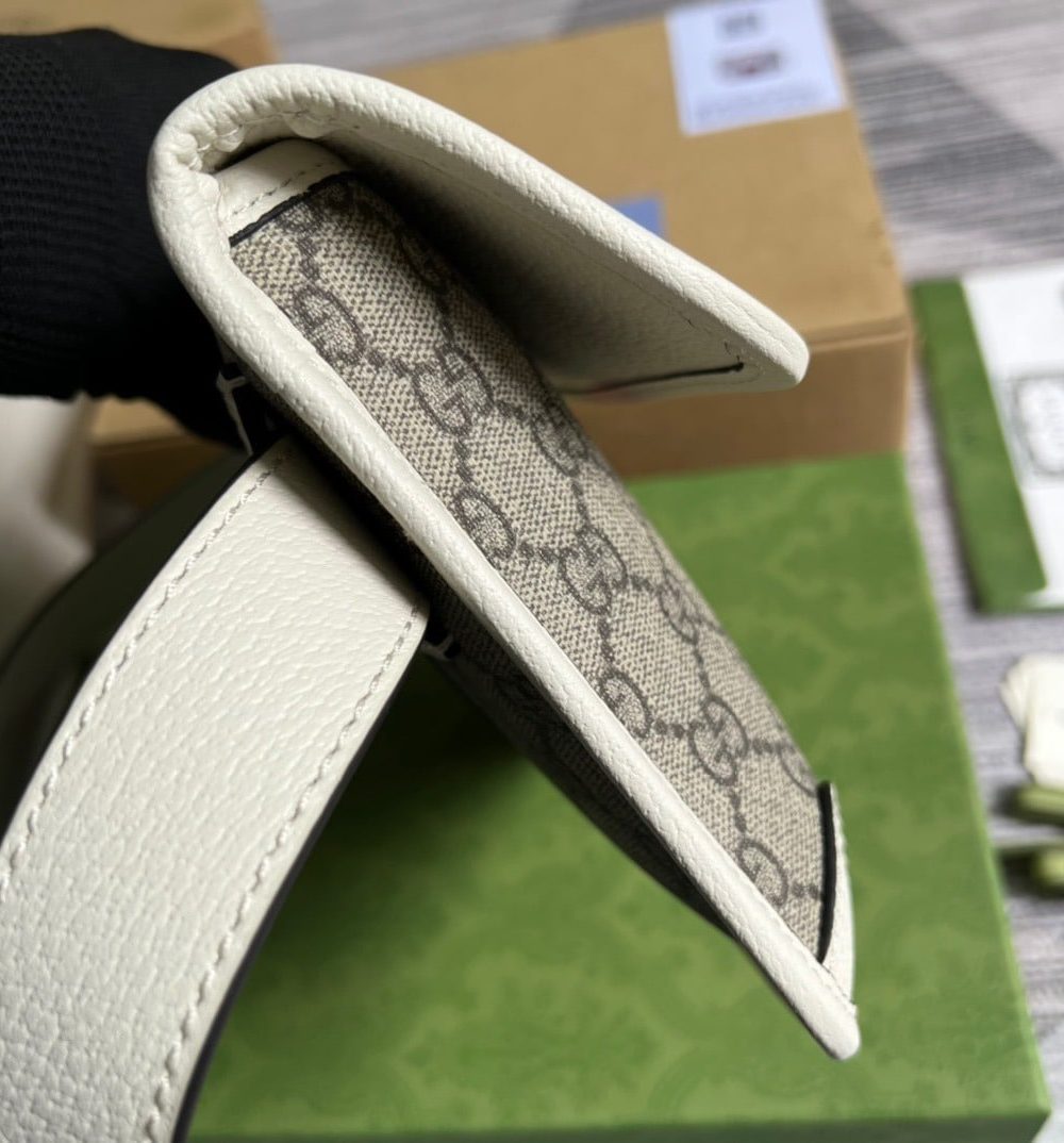 1:1 Replica Gucci Ophidia Belt Bag Beige And Ebony GG Supreme Canvas, A Material With Low Environmental Impact For Men  8.7in/22cm GG 674081 96IWT 9794