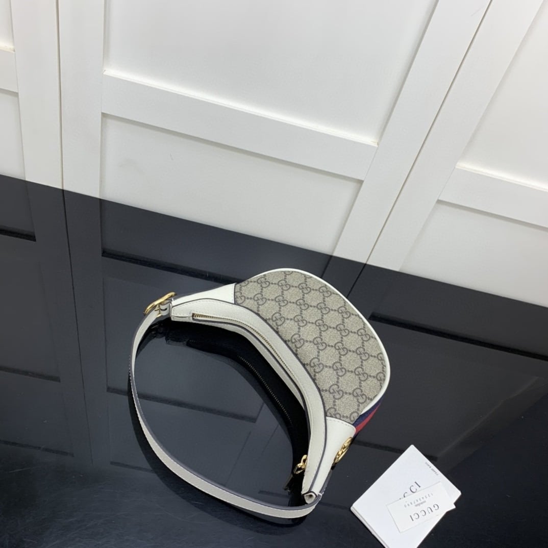 1:1 Replica Gucci Ophidia GG Mini Bag Beige And Ebony GG Supreme Canvas For Women 7.9in/20cm GG 658551 96IWG 9794 - Image 6