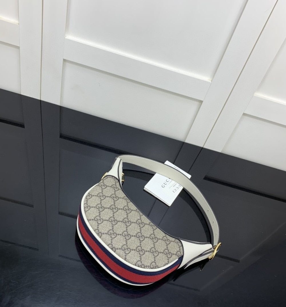 1:1 Replica Gucci Ophidia GG Mini Bag Beige And Ebony GG Supreme Canvas For Women 7.9in/20cm GG 658551 96IWG 9794